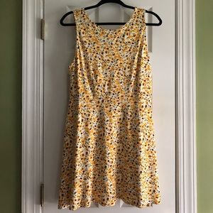 Yellow floral dress